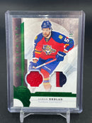 2016 UPPER DECK ARTIFACTS - EMERALD - A. EKBLAD - #30 - #'D/75 - DUAL RELIC