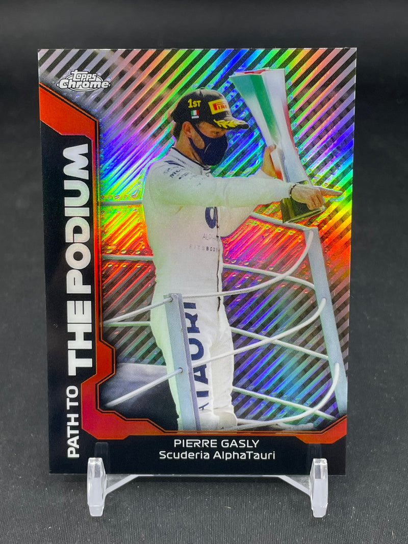 2021 TOPPS CHROME F1 - PATH TO THE PODIUM - P. GASLY -