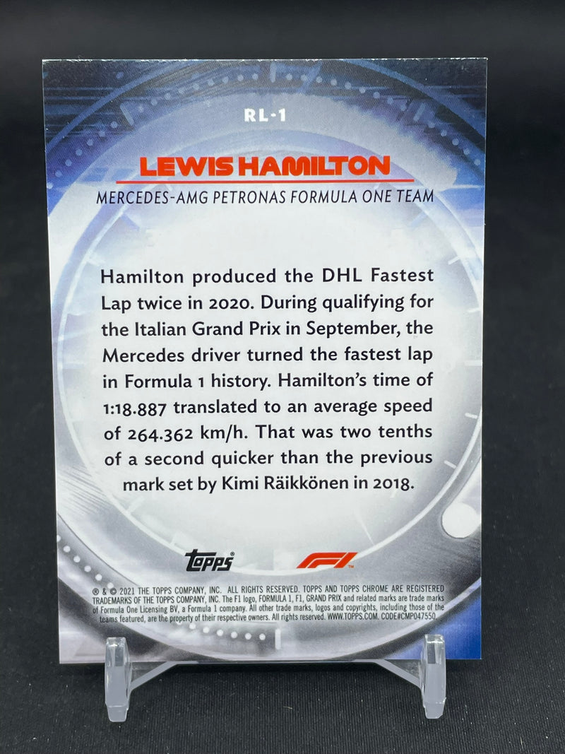 2021 TOPPS CHROME F1 - REDLINERS - L. HAMILTON -