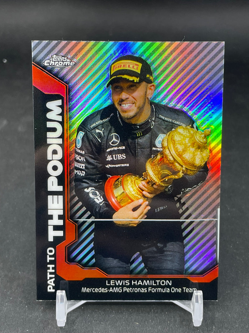 2021 TOPPS CHROME F1 - PATH TO THE PODIUM - L. HAMILTON -