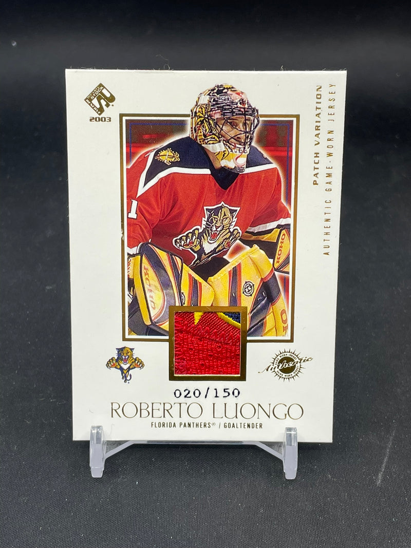 2003 PACIFIC PATCH VARIATION - R. LUONGO - #124 - #'D/150 - RELIC