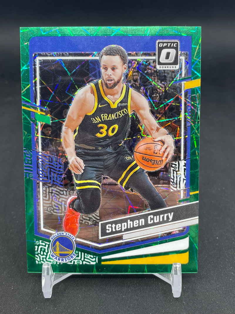 2023 PANINI DONRUS OPTIC - GREEN VELOCITY - S. CURRY - #198 - #'D/49