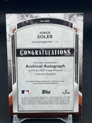 2022 TOPPS MUSEUM COLLECTION - ARCHIVAL AUTOGRAPH - J. SOLER - #AA-JSO - #'D/150 - AUTOGRAPH