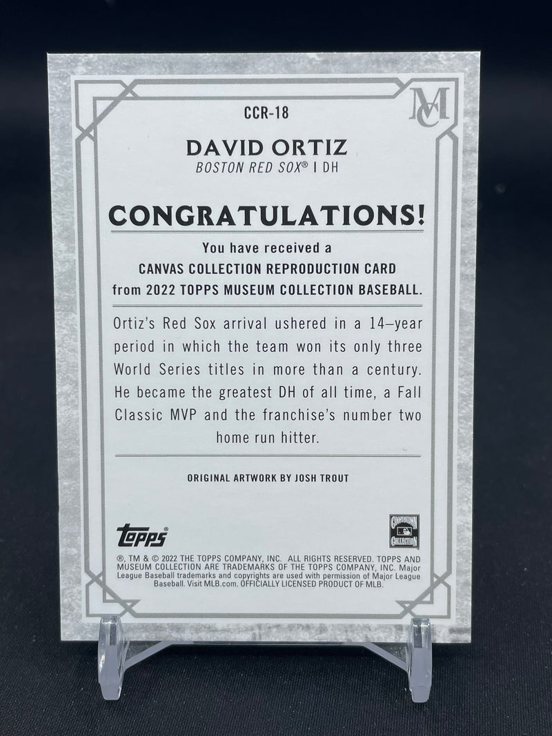 2022 TOPPS MUSEUM COLLECTION - CANVAS COLLECTION REPRODUCTION - D. ORTIZ -