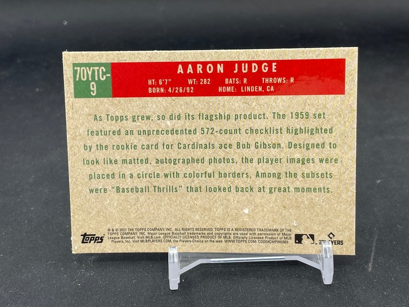 2021 TOPPS SERIES TWO - CHROME 70 YEARS OF TOPPS - A. JUDGE -