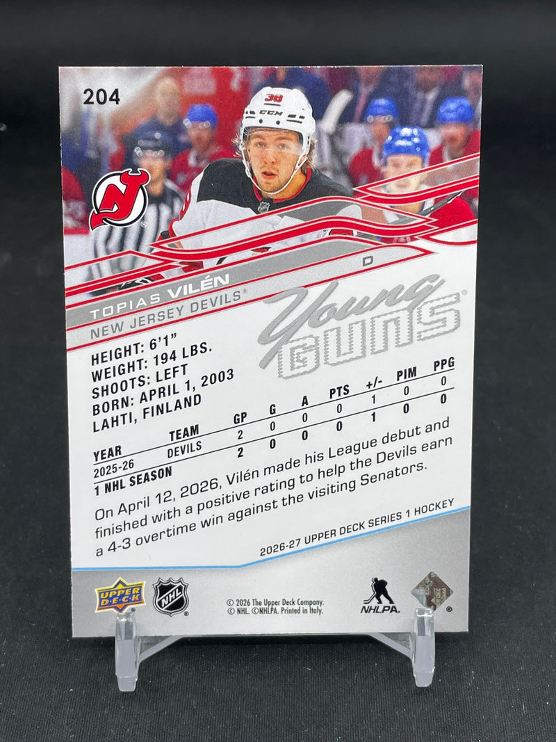 2026 UPPER DECK SERIES ONE - YOUNG GUNS - T. VILEN -