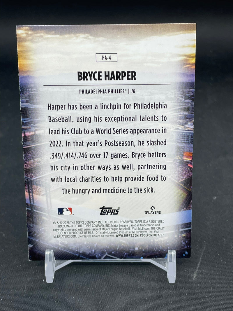 2025 TOPPS SERIES ONE - HOME FIELD ADVANTAGE - B. HARPER -