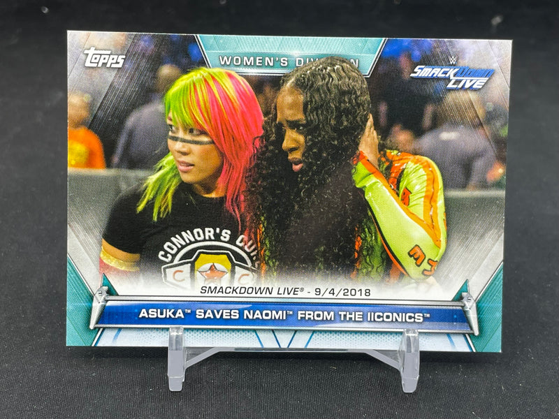 2019 TOPPS WWE WOMEN'S DIVISION - ASUKA  SAVES NAOMI -