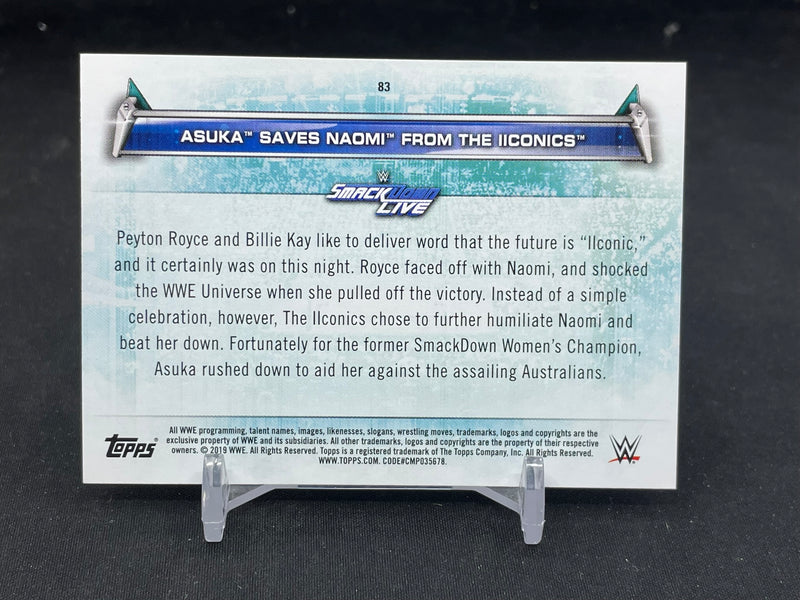 2019 TOPPS WWE WOMEN'S DIVISION - ASUKA  SAVES NAOMI -