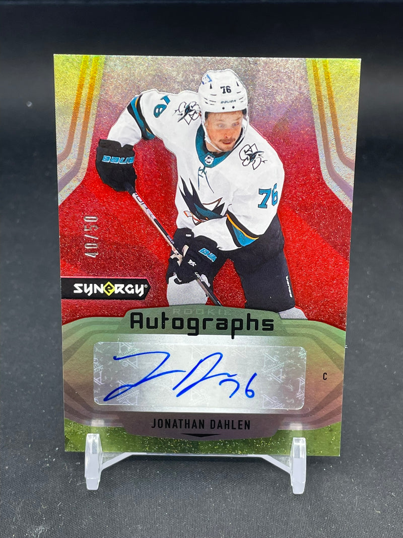 2021 UPPER DECK SYNERGY - ROOKIE AUTOGRAPHS - J. DAHLEN - #AR-JD - #'D/50 - AUTOGRAPH - RC