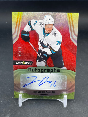 2021 UPPER DECK SYNERGY - ROOKIE AUTOGRAPHS - J. DAHLEN - #AR-JD - #'D/50 - AUTOGRAPH - RC
