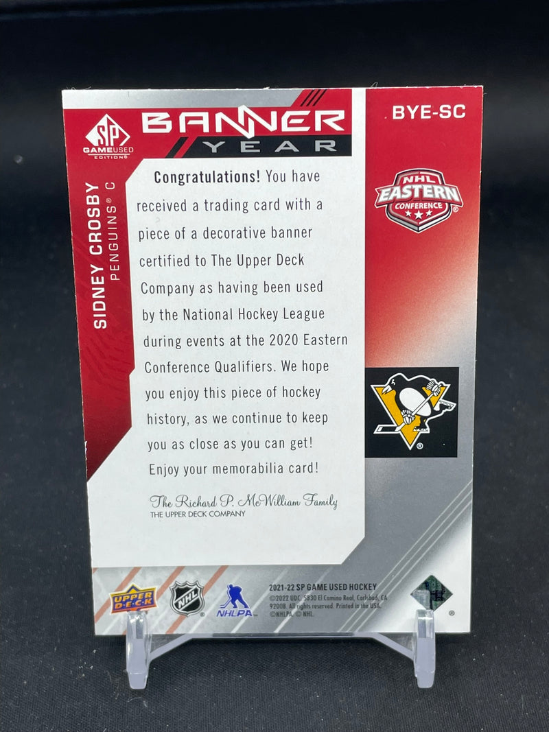 2021 UPPER DECK SP GAME USED - BANNER YEAR - S. CROSBY -