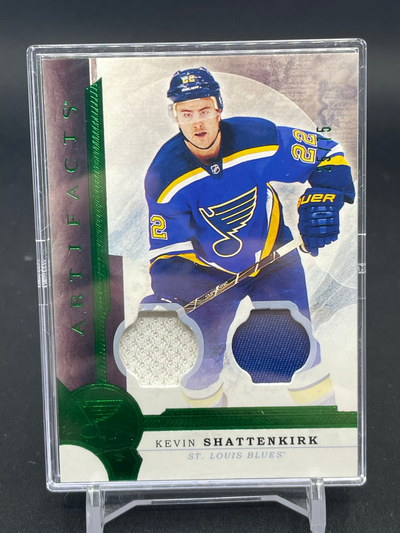 2016 UPPER DECK ARTIFACTS - EMERALD - K. SHATTENKIRK - #42 - #'D/75 - DUAL RELIC