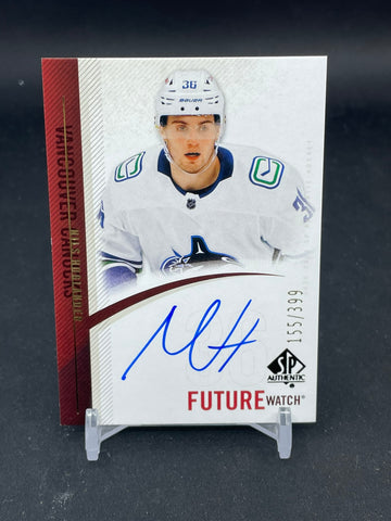 2020 UPPER DECK SP AUTHENTIC - RETRO FUTURE WATCH AUTO - N. HOGLANDER - #RFWA-NH - #'D/399 - AUTOGRAPH - RC