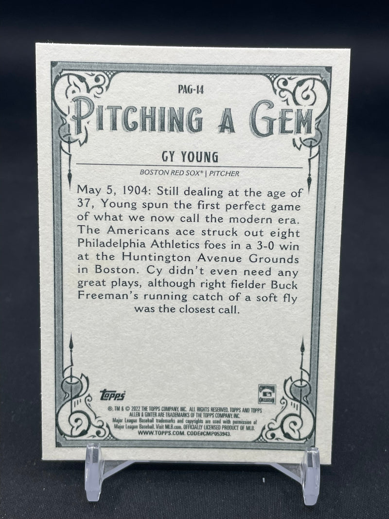 2022 TOPPS ALLEN & GINTER - PITCHING A GEM - C. YOUNG -