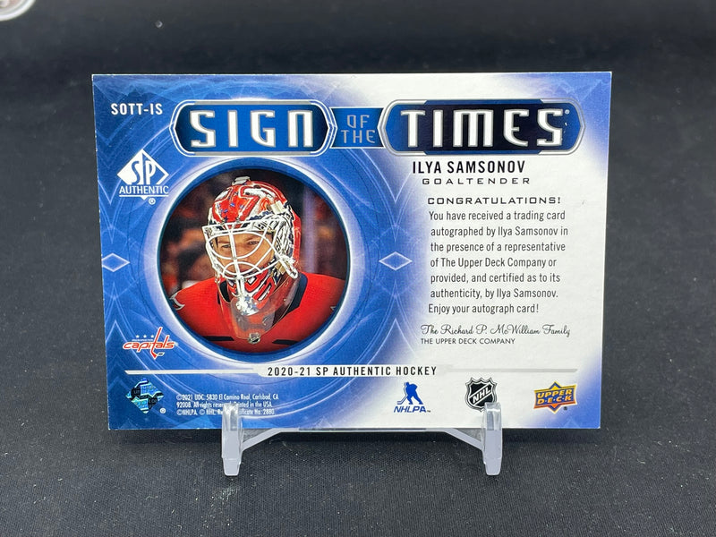 2020 UPPER DECK SP AUTHENTIC- SIGN OF THE TIMES - I. SAMSONOV -