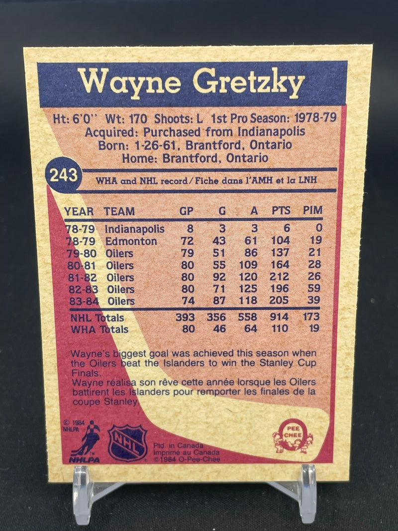 1984 O-PEE-CHEE - W. GRETZKY -