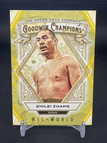 2025 UPPER DECK GOODWIN CHAMPIONS - YELLOW - ALL-WORLD - Z. ZHANG - #AW-4