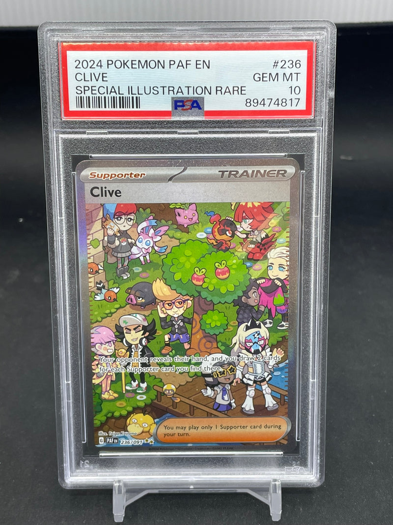 POKEMON - PALDEAN FATES - CLIVE - SPECIAL ILLUSTRATION RARE -
