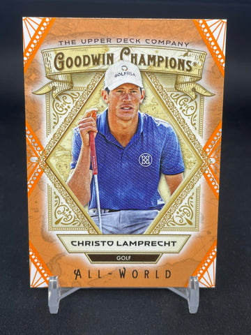 2025 UPPER DECK GOODWIN CHAMPIONS - ORANGE - ALL-WORLD - C. LAMPRECHT - #AW-12 - #'D/299