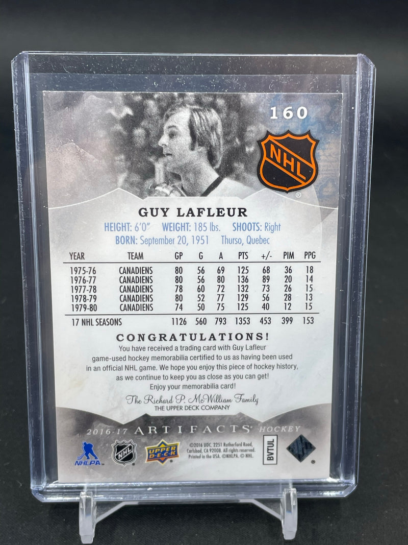 2016 UPPER DECK ARTIFACTS - G. LAFLEUR - #160 - #'D/99 - DUAL RELIC