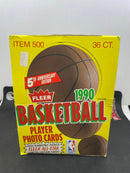 1990 FLEER BASKETBALL BOX