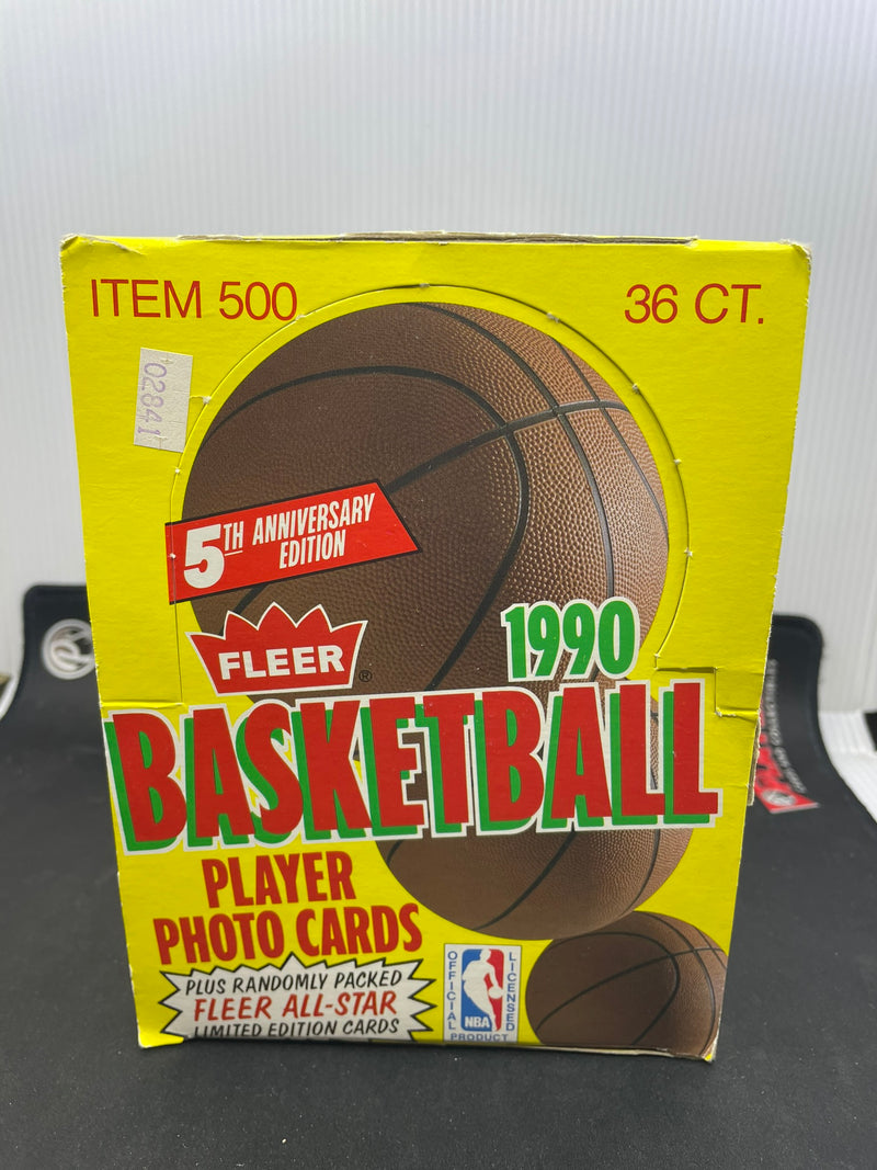 1990 FLEER BASKETBALL BOX