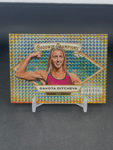 2025 UPPER DECK GOODWIN CHAMPIONS - HORIZONTAL - ORANGE DOTS - D. DITCHEVA - #86 - #'D/399