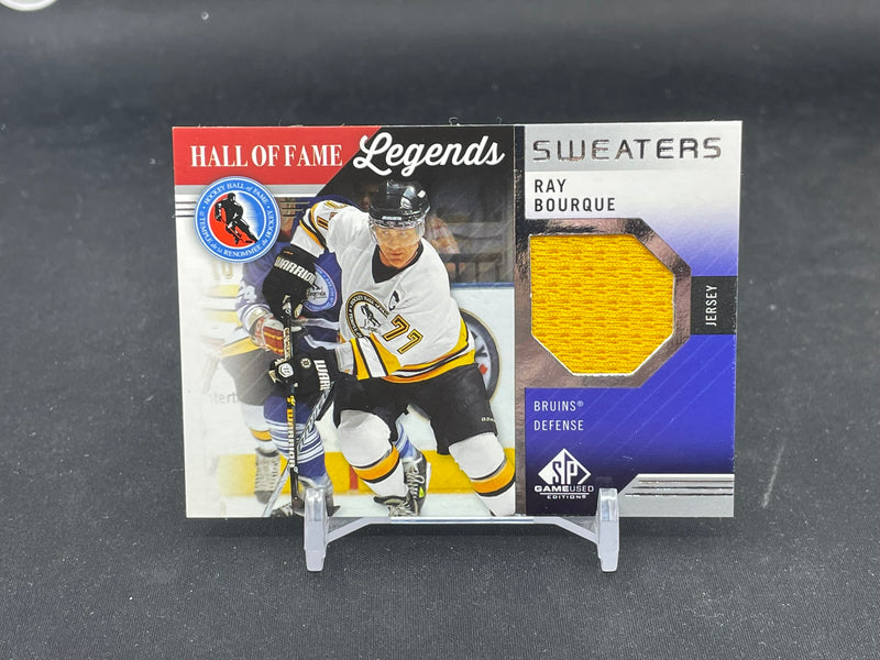 2021 UPPER DECK SP GAME USED - HALL OF FAME LEGENDS SWEATERS - R. BOURQUE -