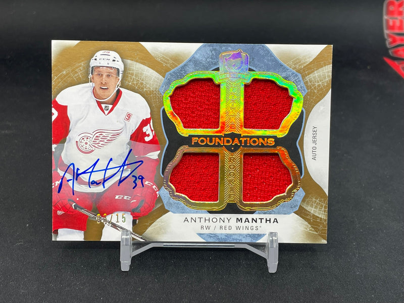2016 UPPER DECK THE CUP - FOUNDATIONS - A. MANTHA - #F-MA - #'D/ 15 - RELIC - AUTOGRAPH - RC
