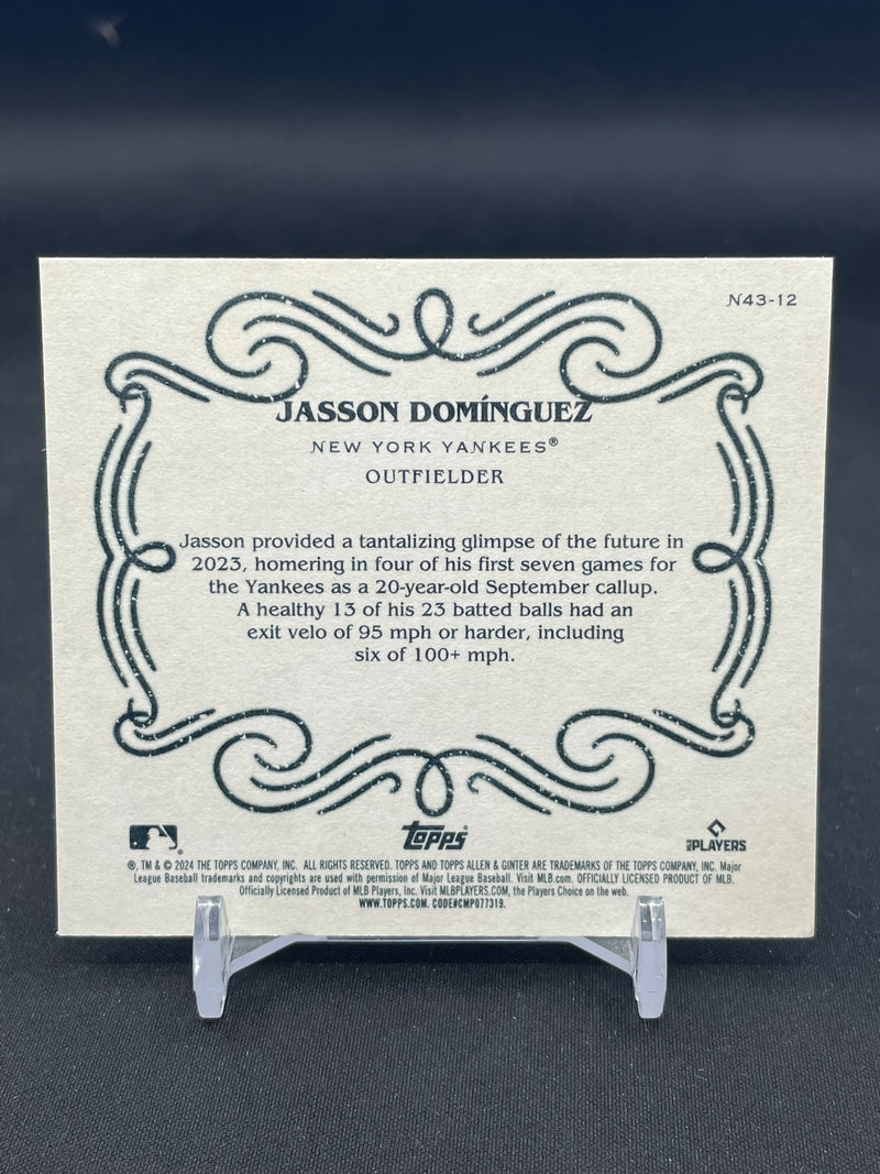 2024 TOPPS ALLEN & GINTER - BOX TOPPER HOT SP - J. DOMINGUEZ -