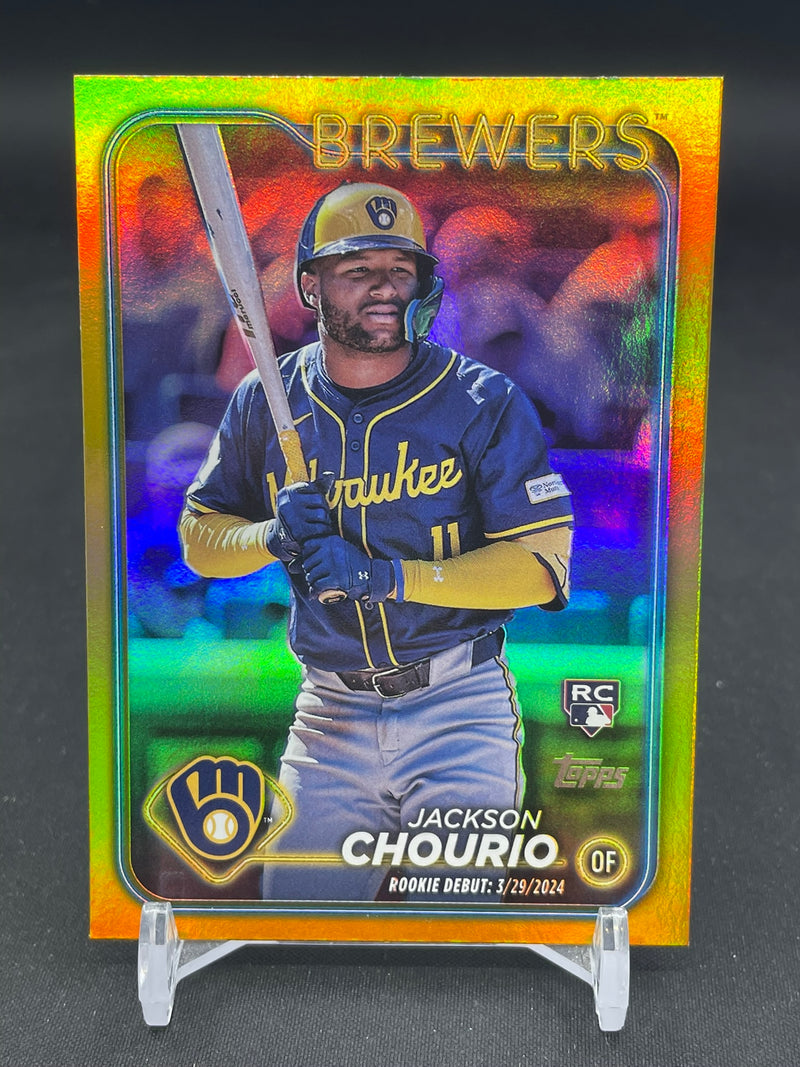 2024 TOPPS UPDATE SERIES - GOLD RAINBOW FOIL - J. CHOURIO -