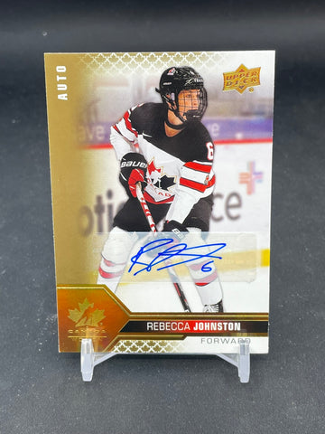 2022 UPPER DECK TEAM CANADA - AUTO - R. JOHNSTON - #47 - AUTOGRAPH