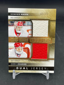 2014 UPPER DECK PREMIER - DUALS - D. HASEK / C. OSGOOD - #PQ2-HO - #'D/75 - DUAL RELIC