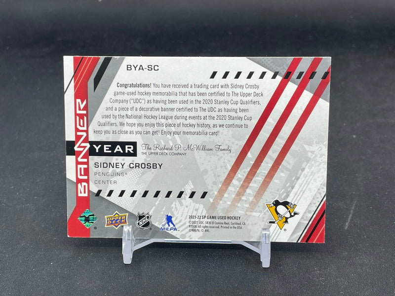 2021 UPPER DECK SP GAME USED - BANNER YEAR - S. CROSBY -
