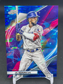 2022 TOPPS CHROME COSMIC - BLUE MOON REFRACTOR - A. GARCIA - #121 - #'D/99