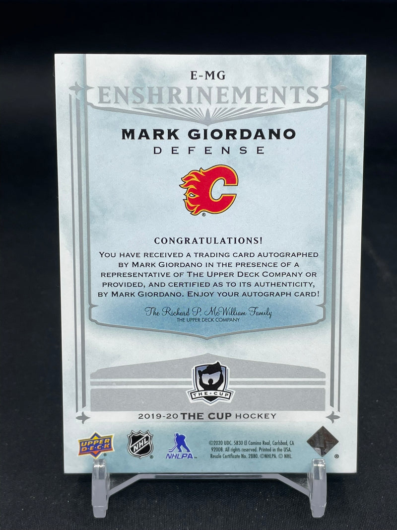 2019 UPPER DECK THE CUP - ENSHRINEMENTS - M. GIORDANO - #E-MG - #'D/99 - AUTOGRAPH
