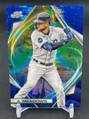 2022 TOPPS CHROME COSMIC - BLUE MOON REFRACTOR - A. MEADOWS - #28 - #'D/99