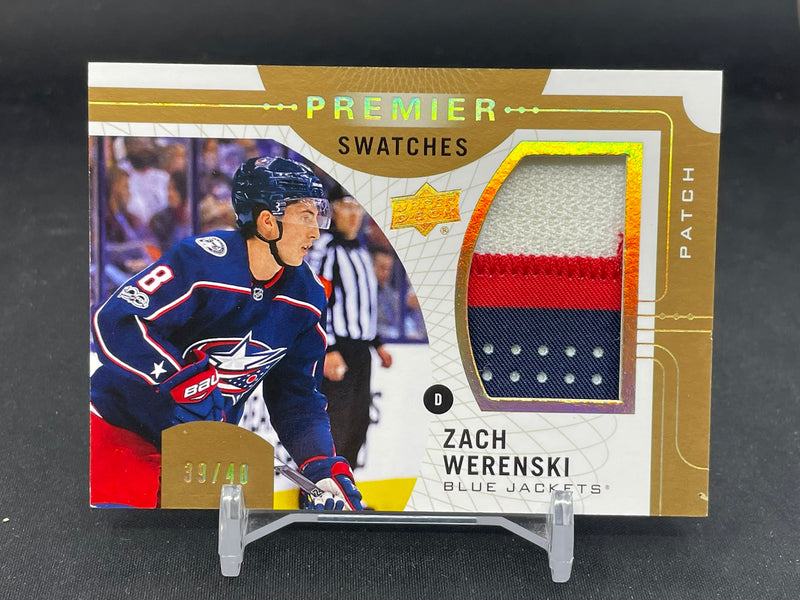 2017 UPPER DECK PREMIER - PREMIER SWATCHES - Z. WERENSKI - #PS-ZW - #'D/40 - RELIC