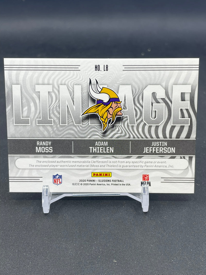 2020 PANINI ILLUSIONS - LINIAGE - R. MOSS / A. THIELEN / J. JEFFERSON -