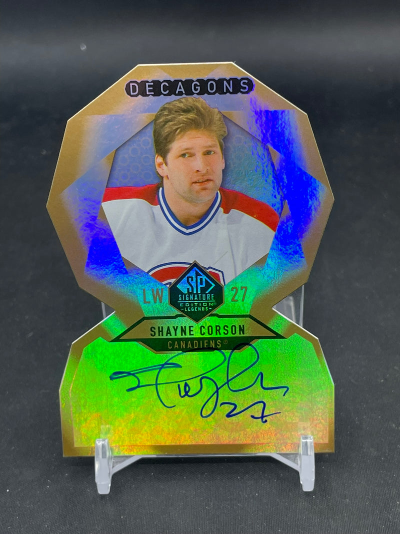 2020 UPPER DECK SP SIGNATURE EDITION LEGENDS - DECAGONS - S. CORSON -