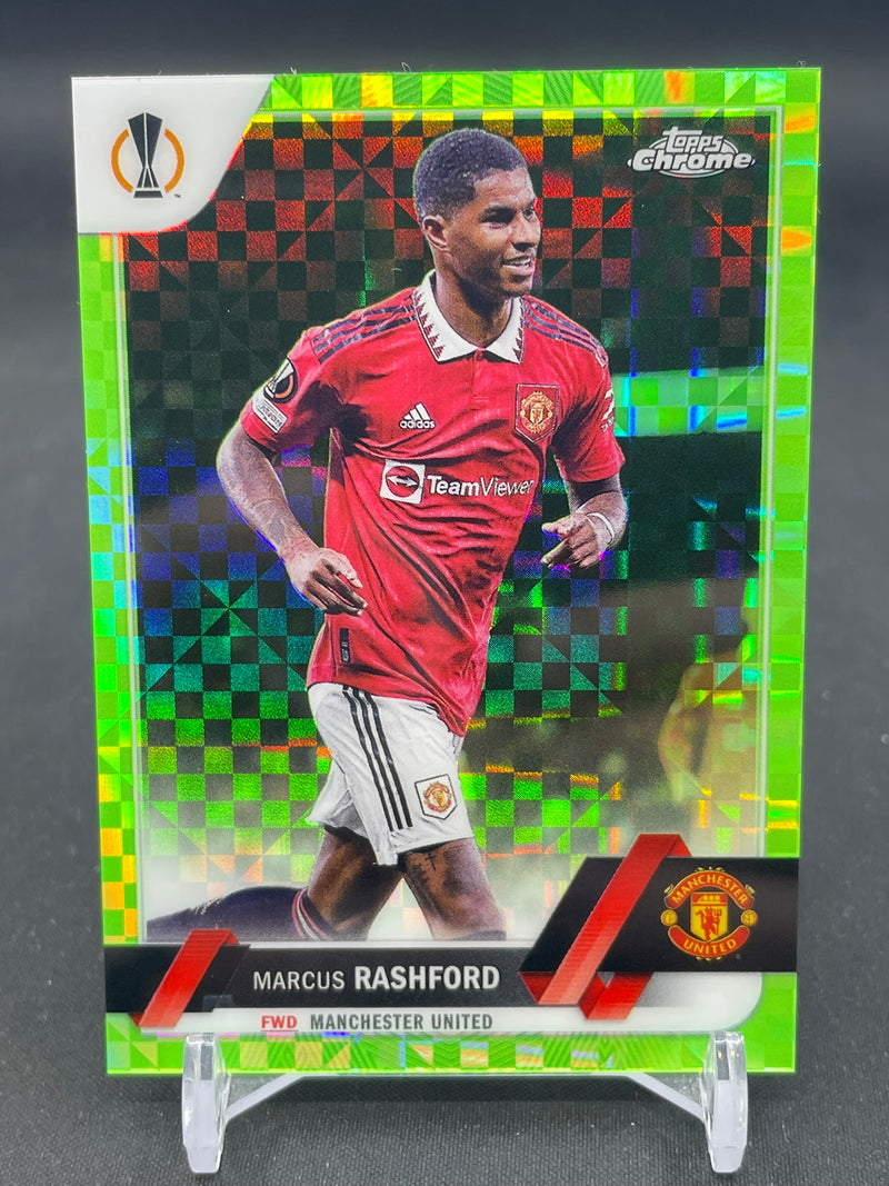 2023 TOPPS CHROME - NEON GREEN X-FRACTOR - M. RASHFORD - #7 - #'D/399