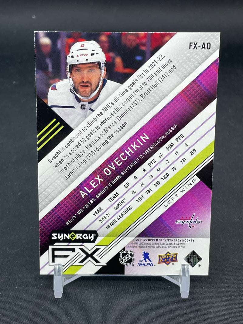 2021 UPPER DECK SYNERGY - PURPLE - SYNERGY FX - A. OVECHKIN - #FX-AO - #'D/749