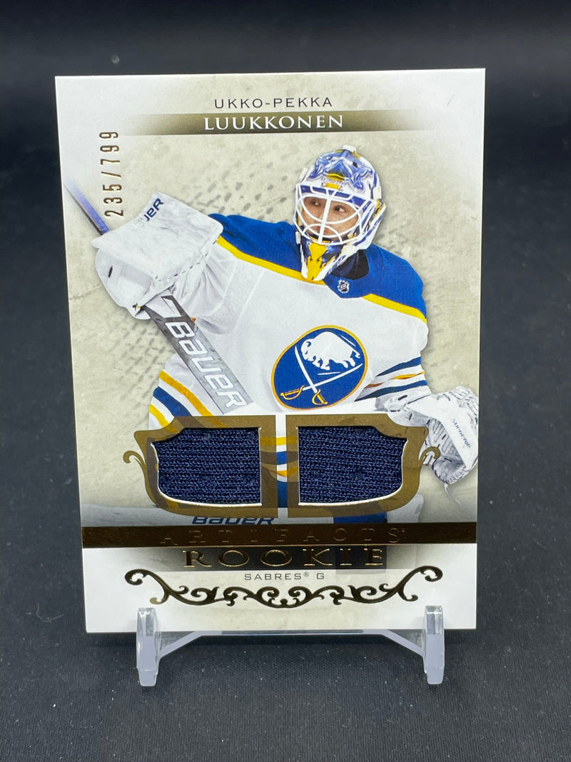 2021 UPPER DECK ARTIFACTS - U. LUUKKONEN - #173 - #'D/799 - DUAL RELIC
