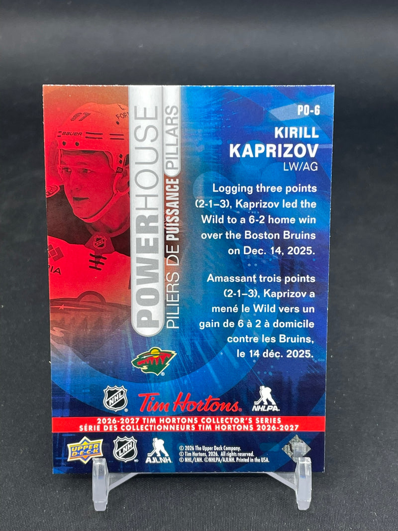 2026 UPPER DECK TIM HORTONS - POWERHOUSE PILLARS - K. KAPRIZOV -