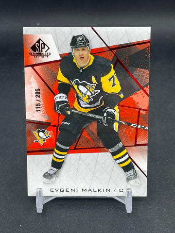 2021 UPPER DECK SP GAME USED - RED - E. MALKIN - #47 - #'D/205