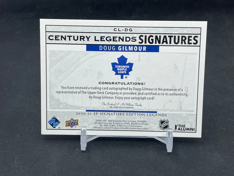 2020 UPPER DECK SP SIGNATURE EDITION LEGENDS - CENTURY LEGENDS SIGNATURES - D. GILMOUR -