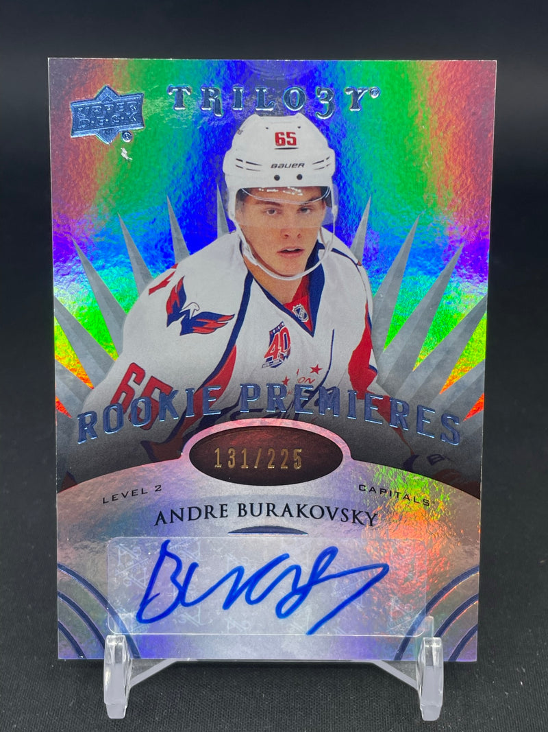 2014 UPPER DECK TRILOGY - ROOKIE PREMIERES - A. BURAKOVSKY - #145 - #'D/225 - AUTOGRAPH - RC