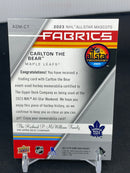2023 UPPER DECK SP GAME USED - ALL-STAR MASCOTS FABRICS - CARLTON THE BEAR -