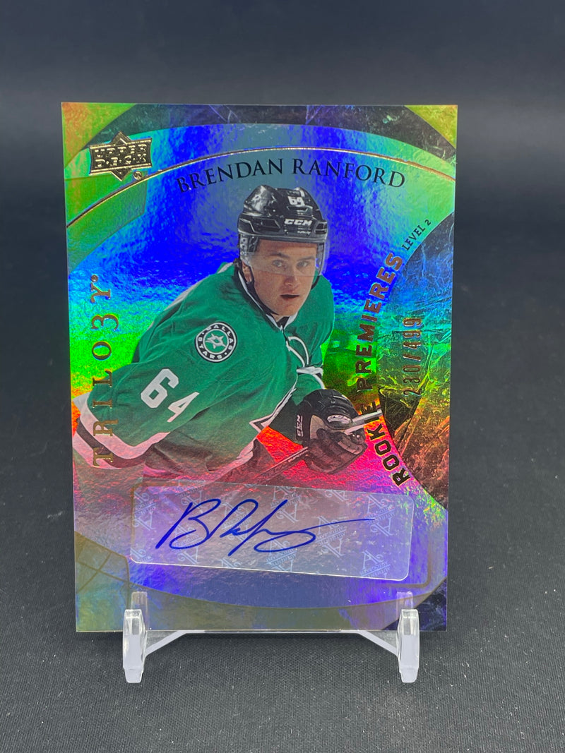 2015 UPPER DECK TRILOGY - ROOKIE PREMIERES - B. RANFORD - #156 - #'D/499 - AUTOGRAPH - RC
